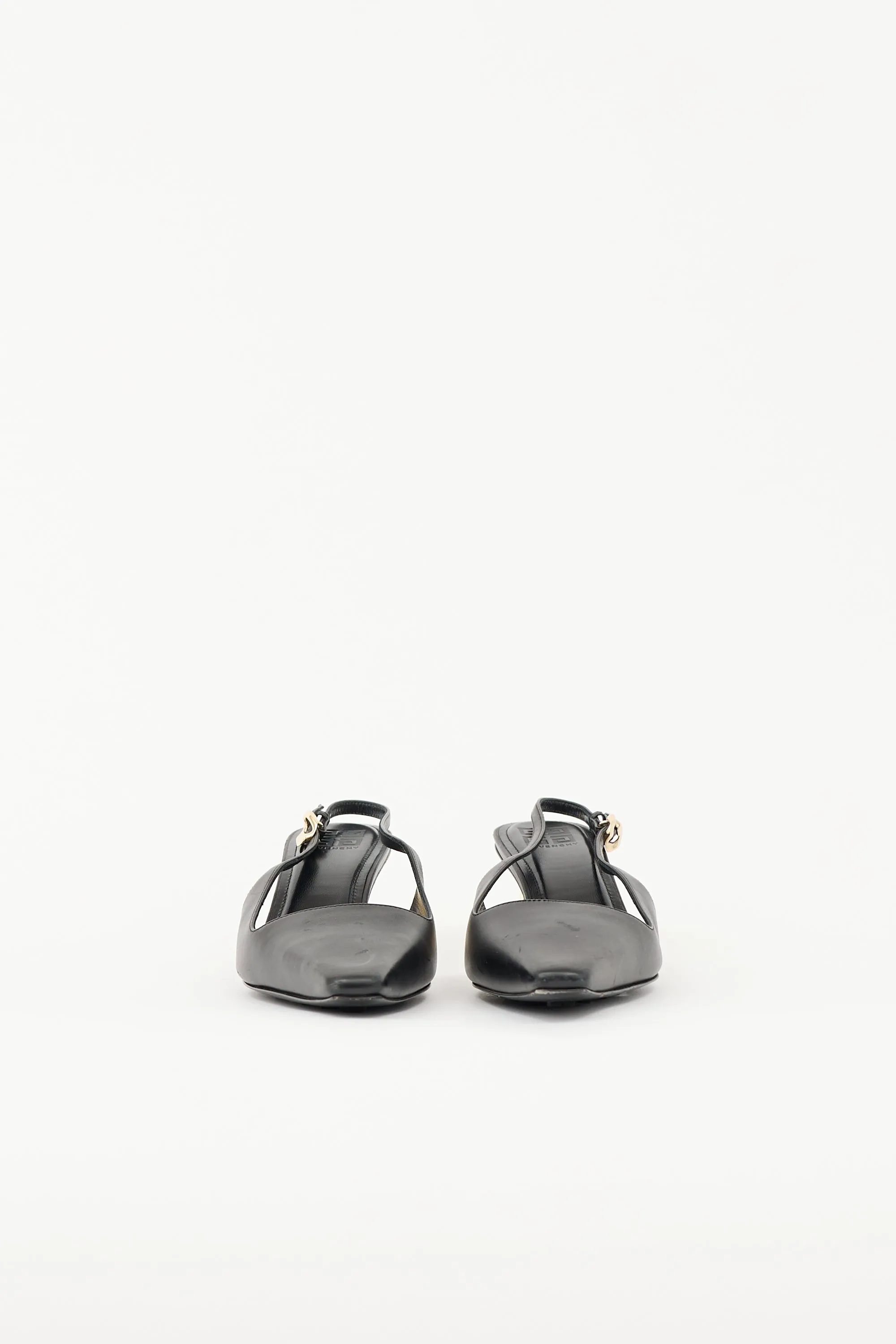 Leather G Cube Slingback Pump sold by VSP Consignment product image thumbnail 3
