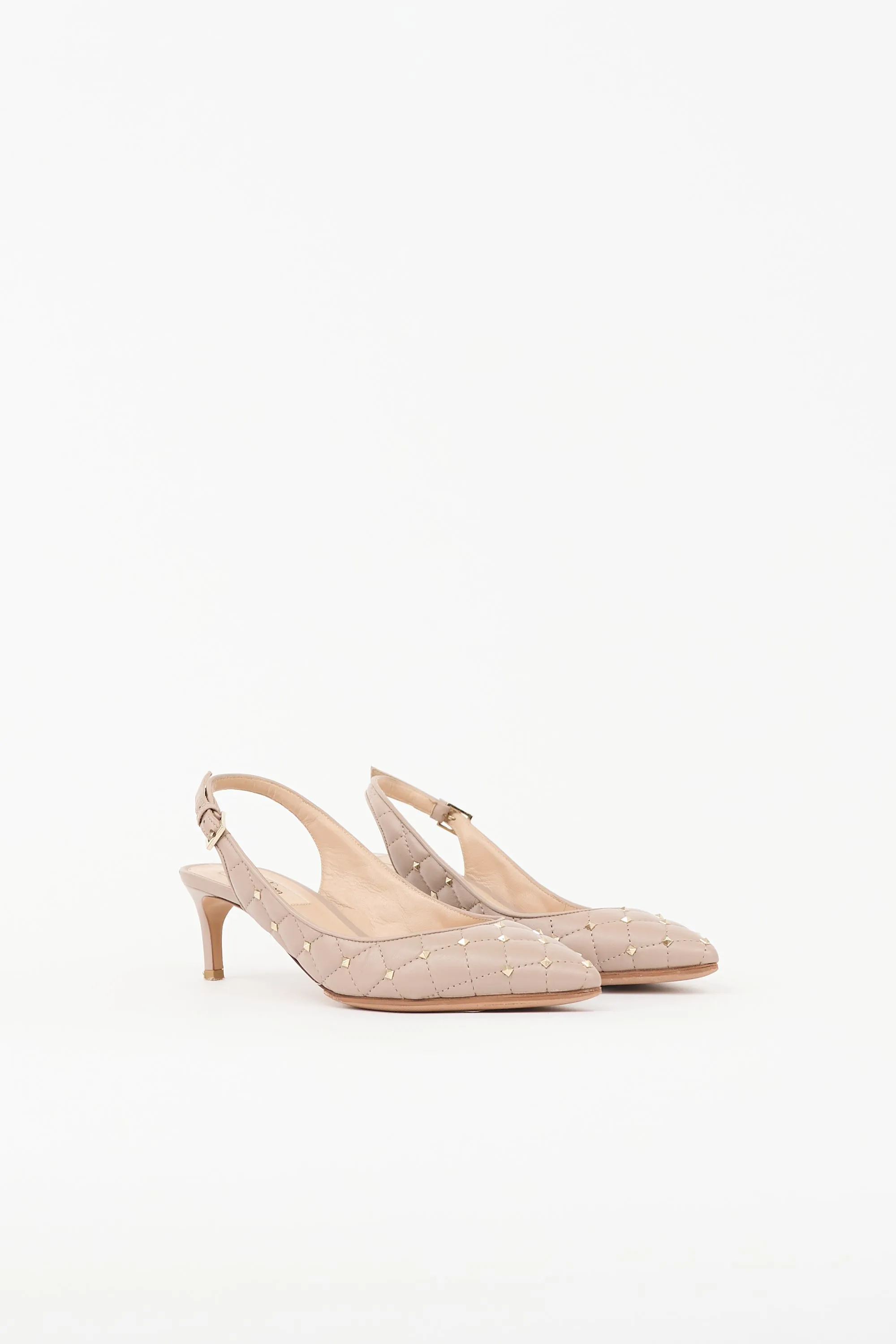 Quilted Rockstud Slingback Pump sold by VSP Consignment product image thumbnail 2