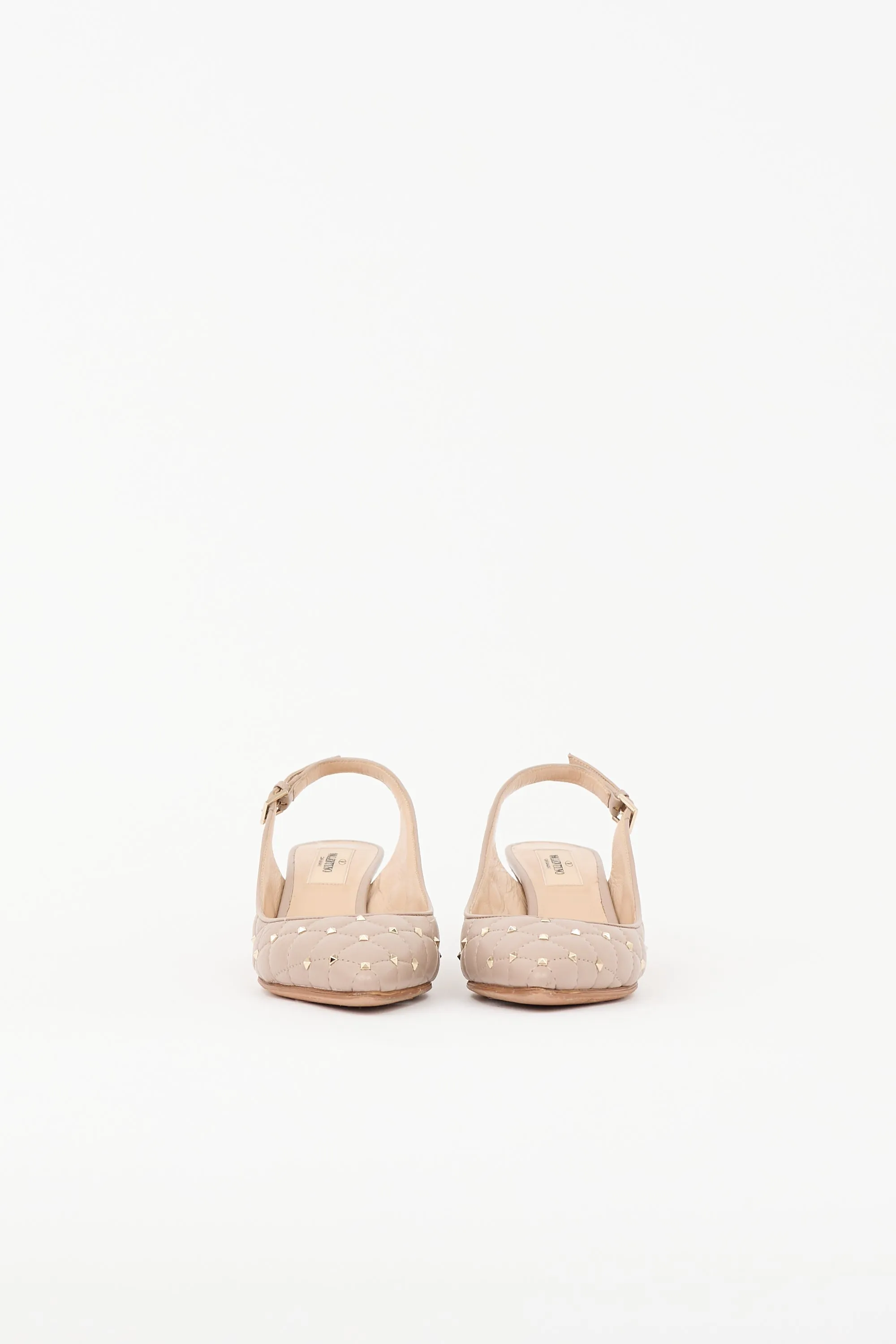 Quilted Rockstud Slingback Pump sold by VSP Consignment product image thumbnail 3