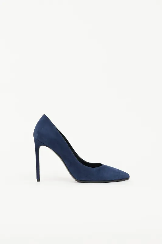 Suede Anja Pump made by Yves Saint Laurent