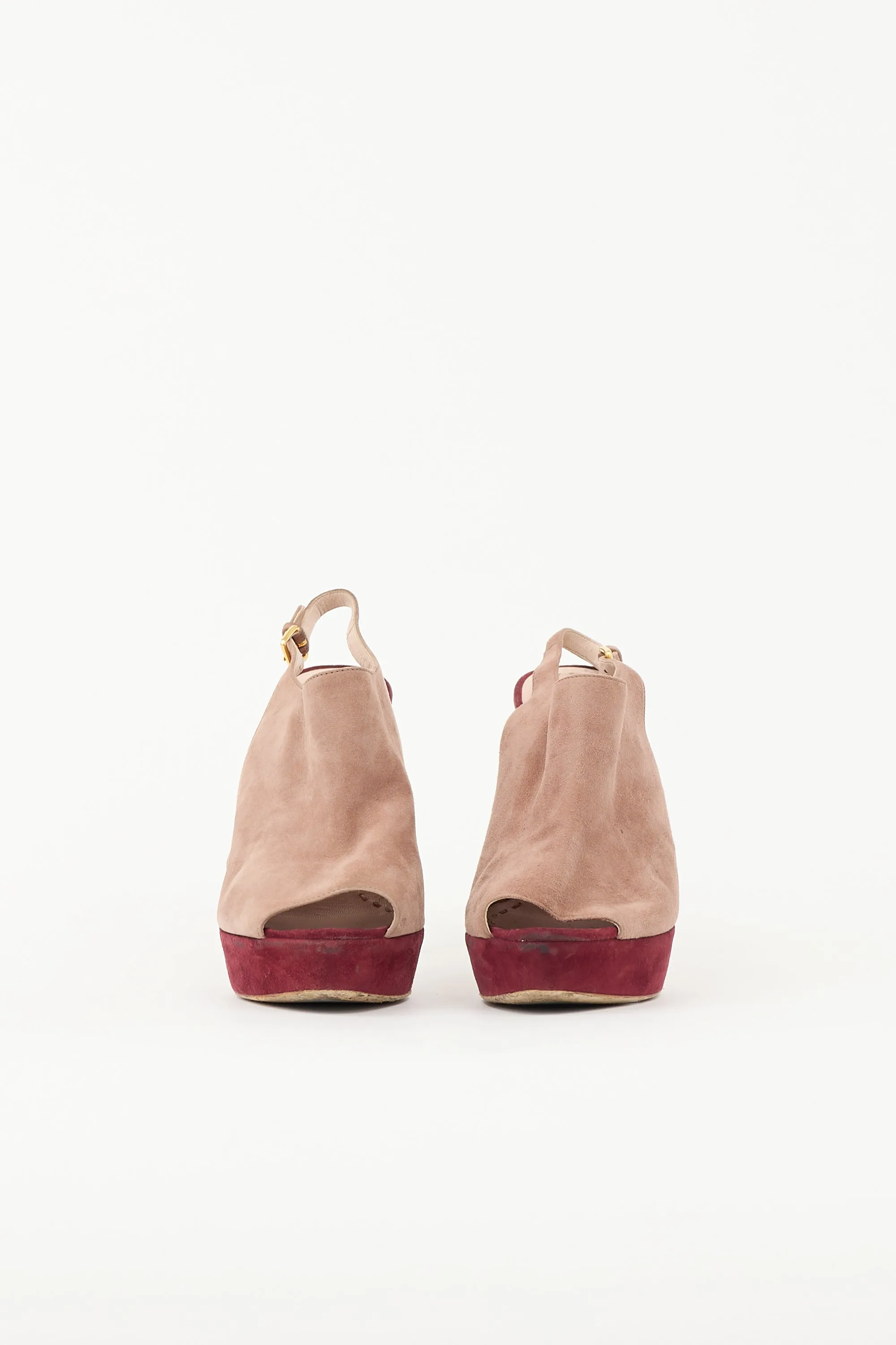 Suede Colourblock Slingback Pump sold by VSP Consignment product image thumbnail 3