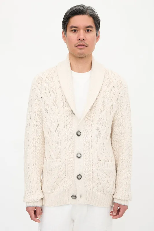 Cable Knit Cardigan made by Brunello Cucinelli