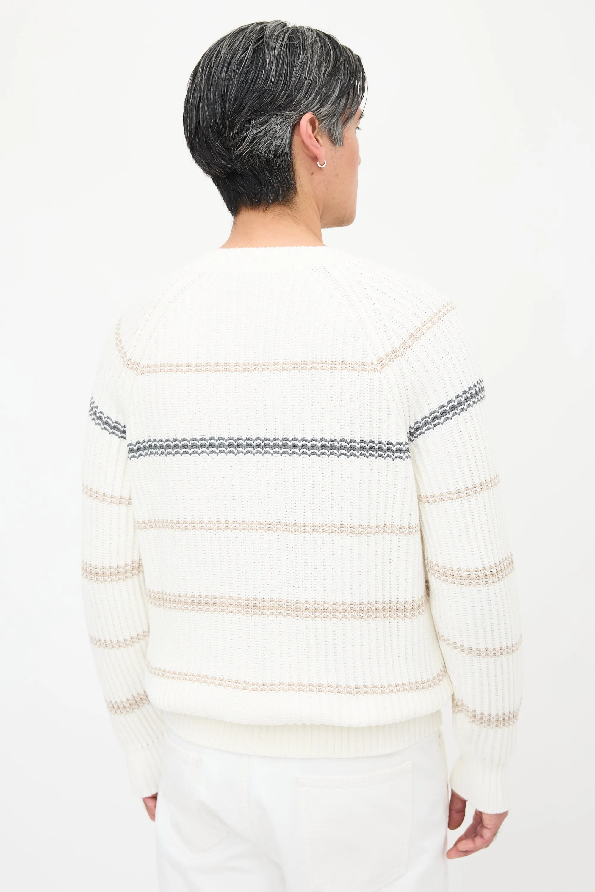 Rib Knit Striped Sweater sold by VSP Consignment product image thumbnail 4