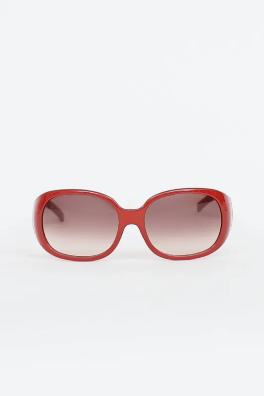 FS354 Oval Sunglasses made by Fendi