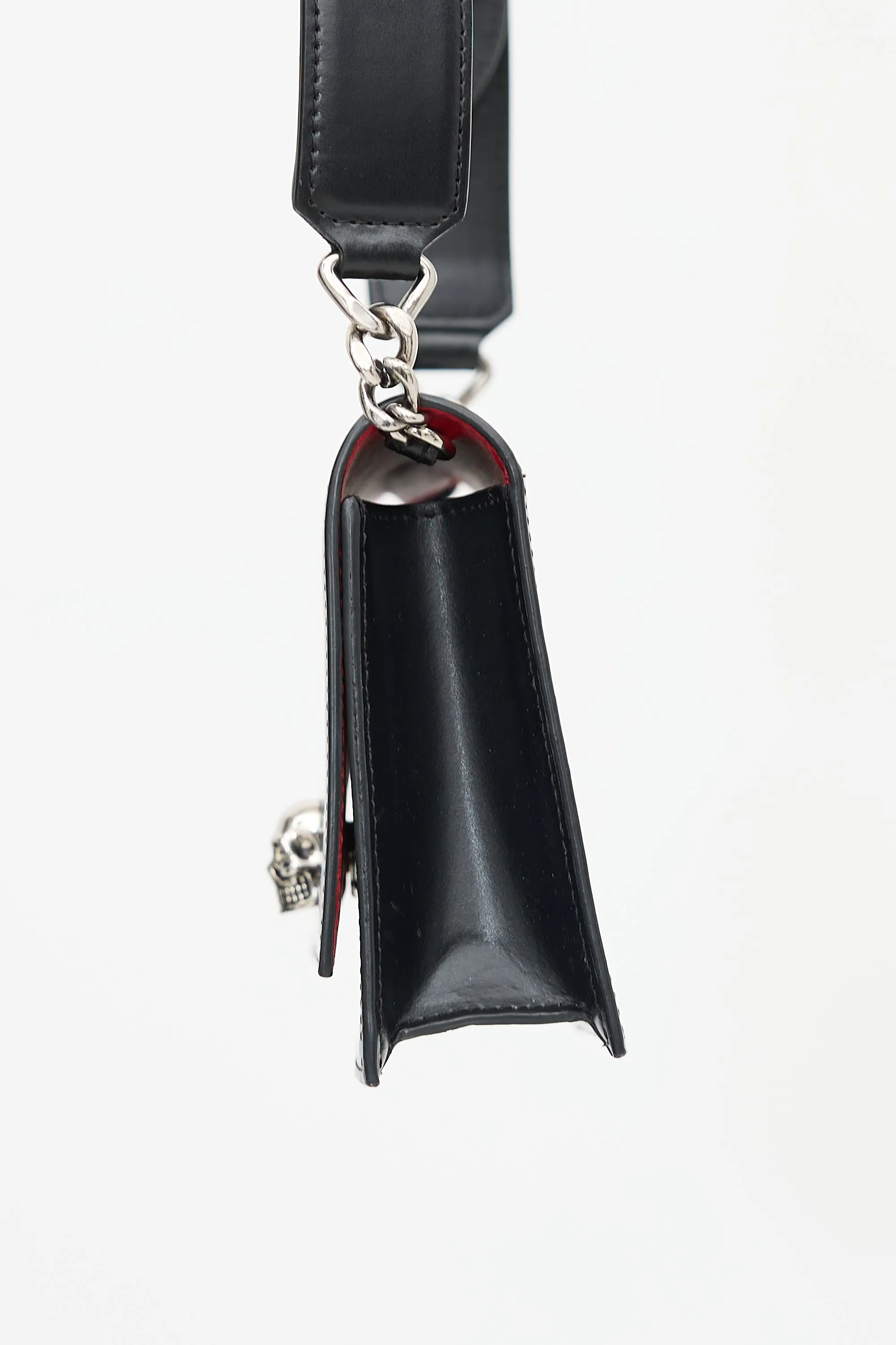 Leather Small Biker Shoulder Bag sold by VSP Consignment product image thumbnail 4