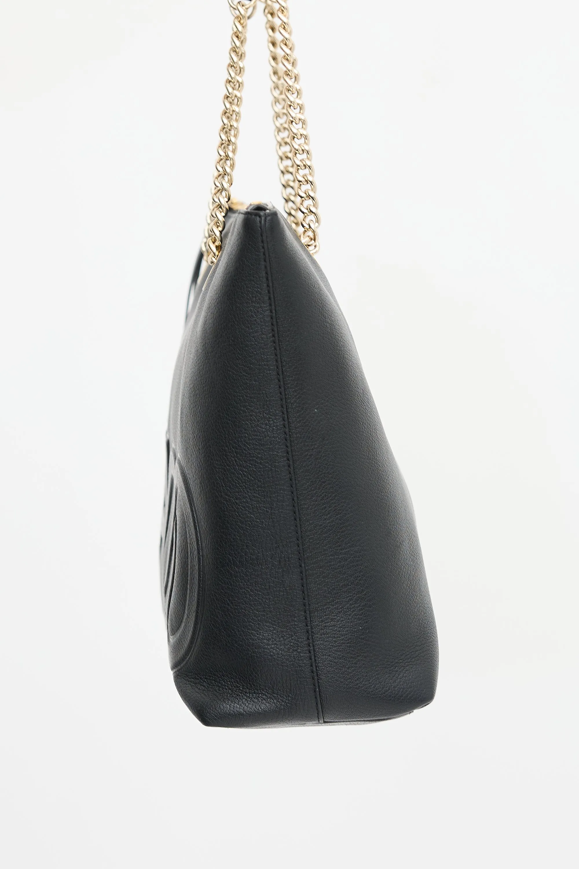 Leather Logo Allegra Tote Bag sold by VSP Consignment product image thumbnail 4