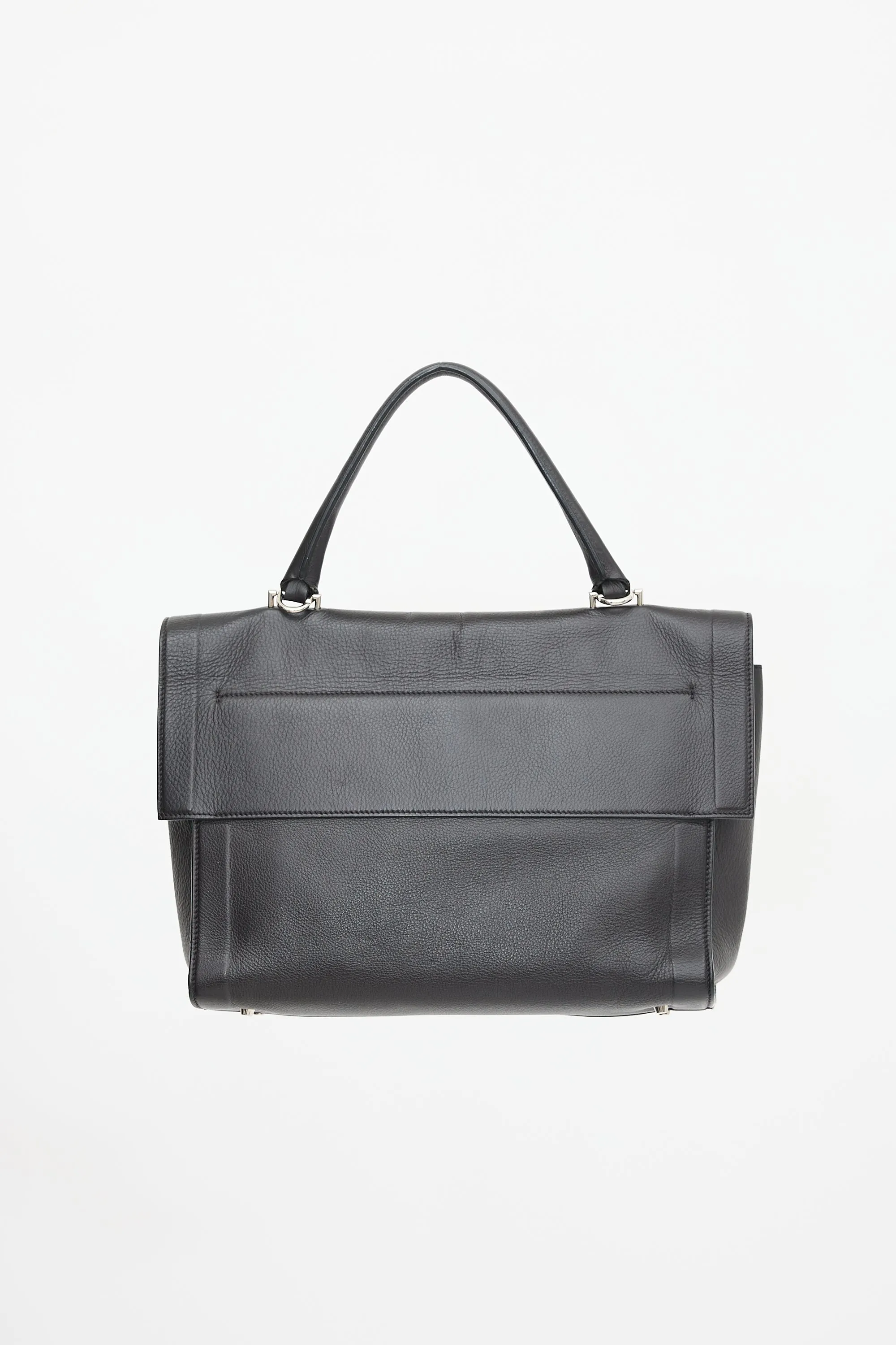 2015 Leather Lock Satchel Bag sold by VSP Consignment product image thumbnail 2