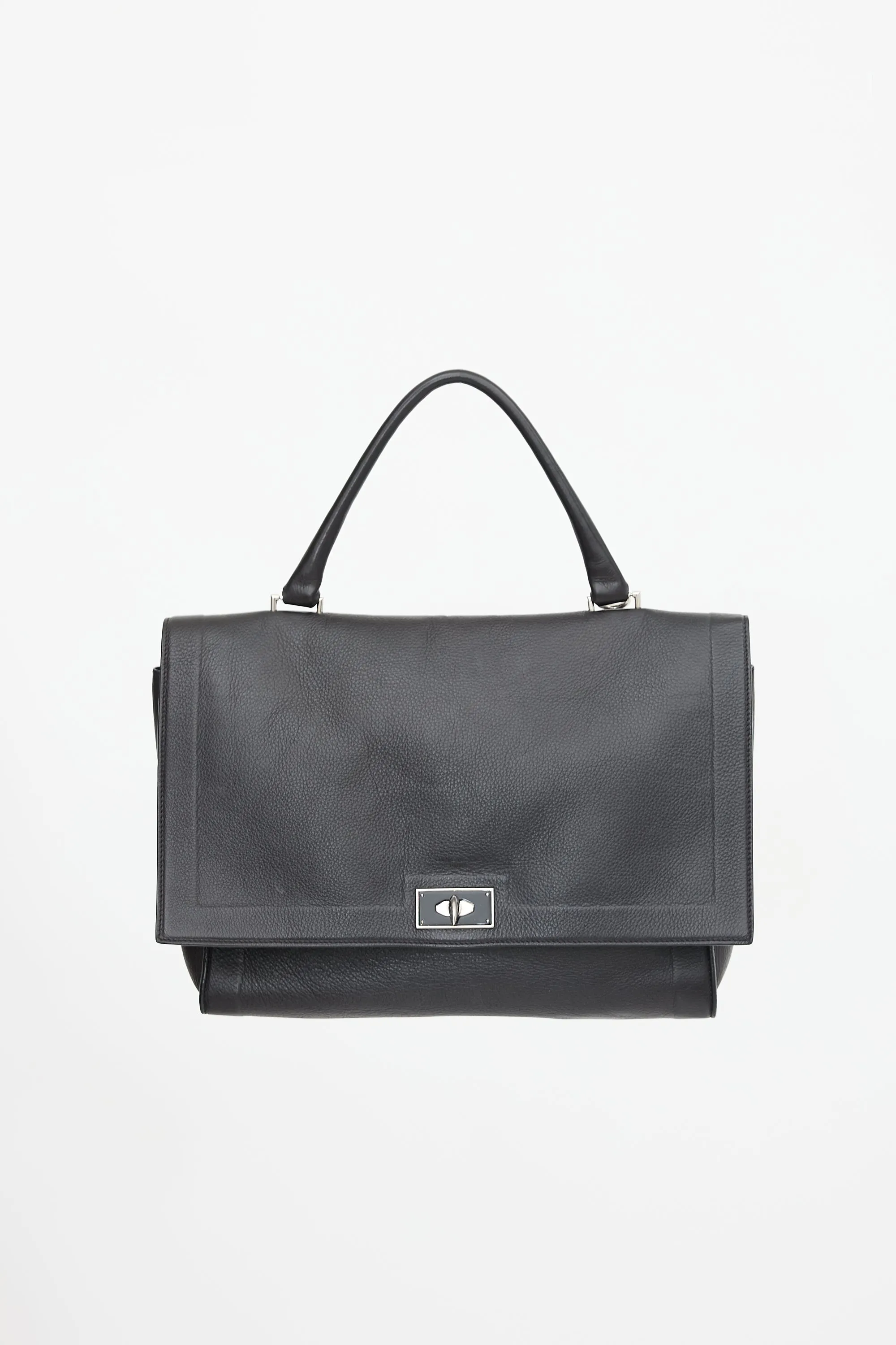 2015 Leather Lock Satchel Bag sold by VSP Consignment