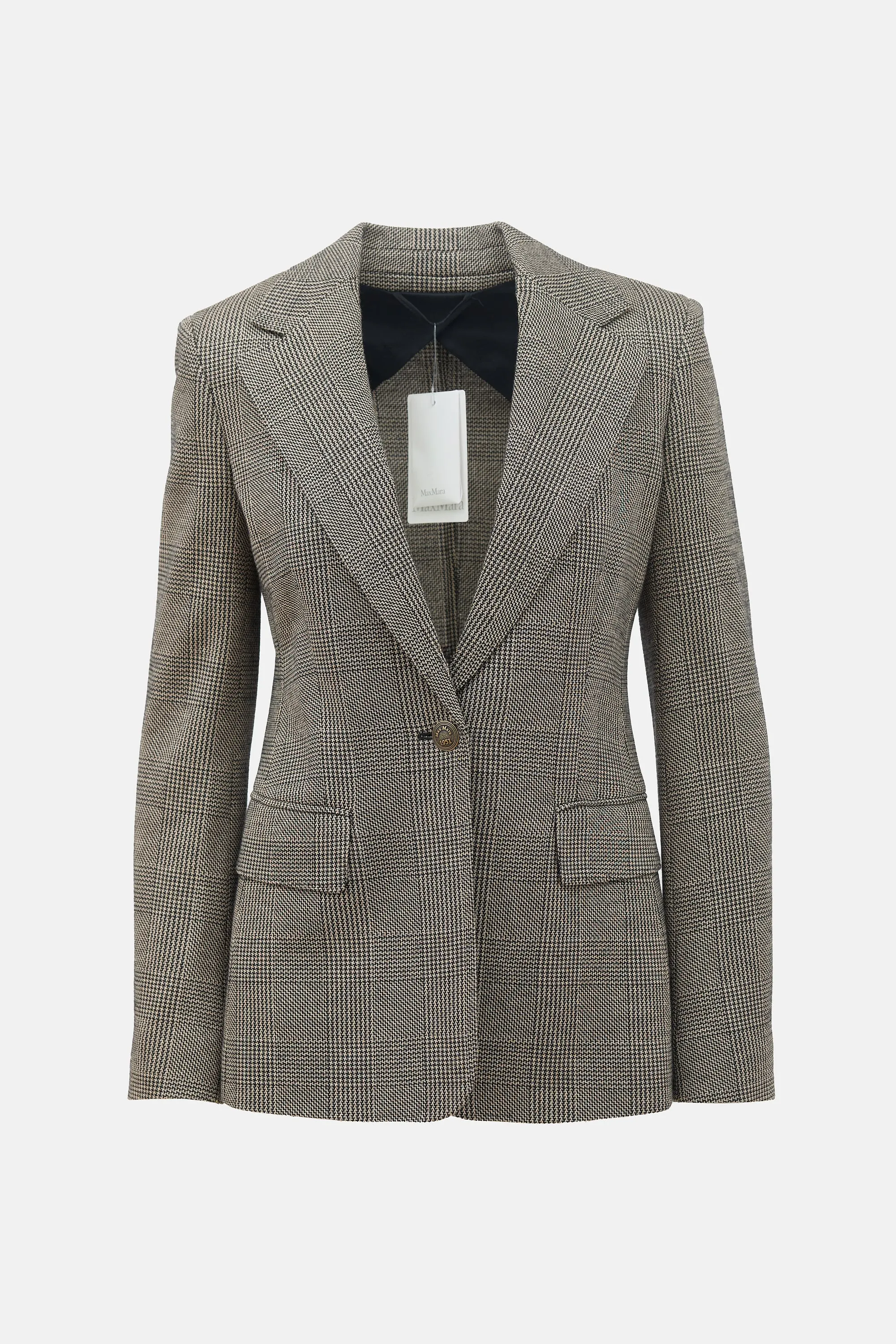 Wool Check Muschio Blazer sold by VSP Consignment