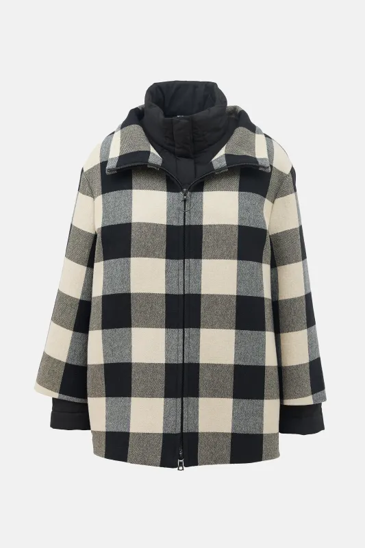 Wool Check Jacket made by Akris