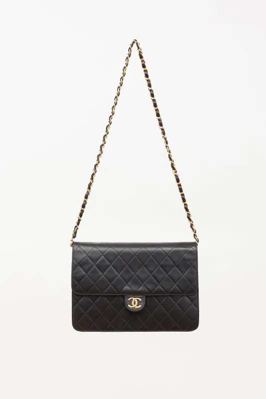 1996 Matelassé Half Flap Push Lock Bag made by Chanel