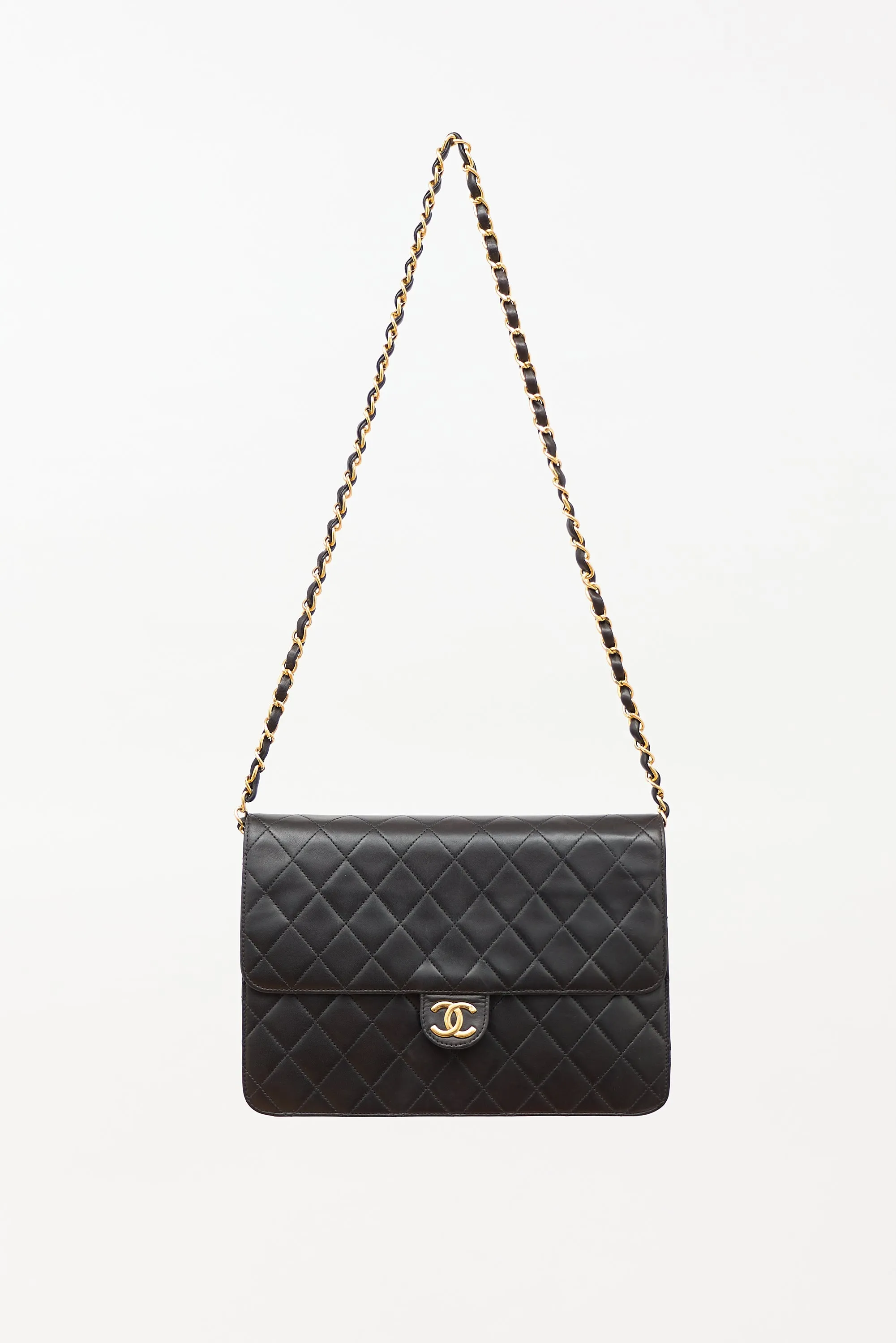 1996 Matelassé Half Flap Push Lock Bag sold by VSP Consignment