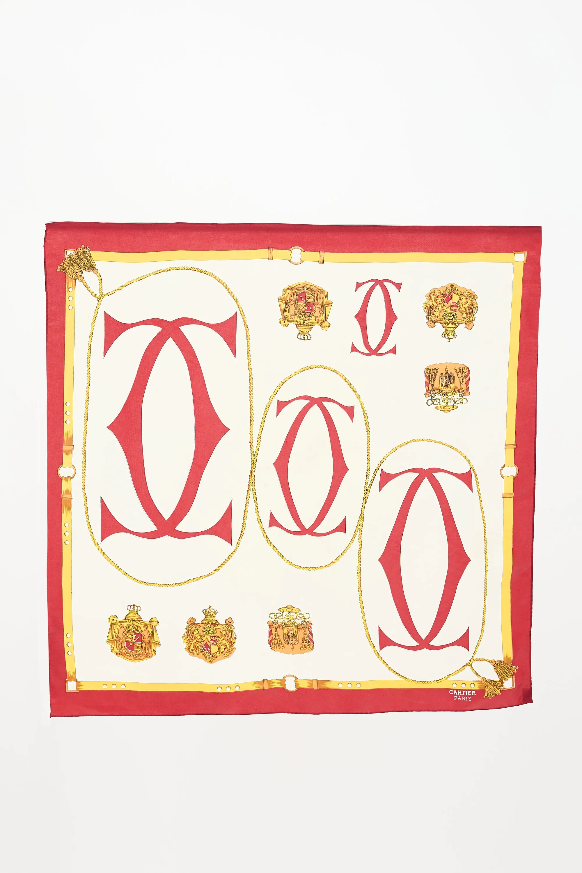 Silk Logo Square Scarf sold by VSP Consignment