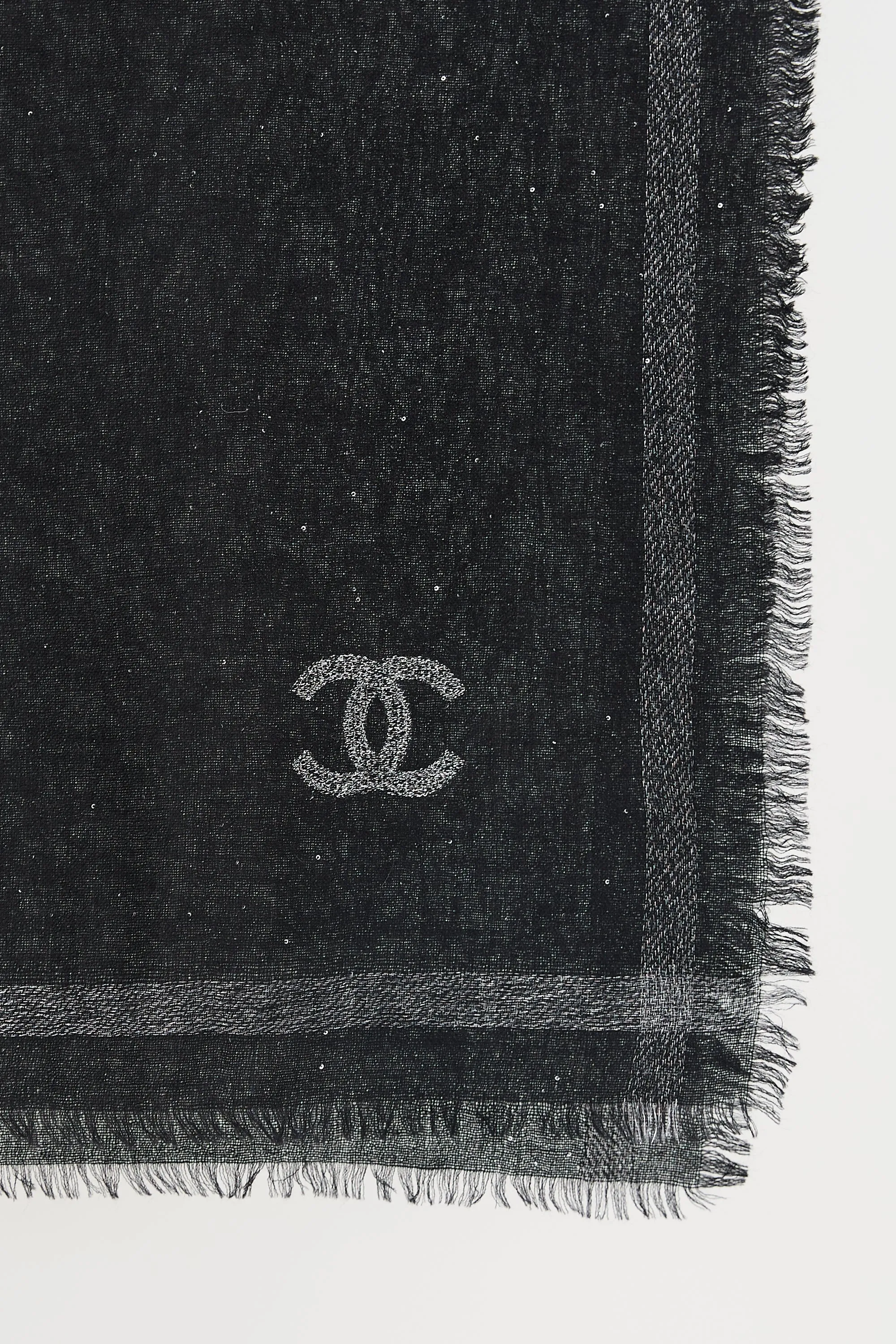 Wool Metallic CC Scarf sold by VSP Consignment product image thumbnail 3