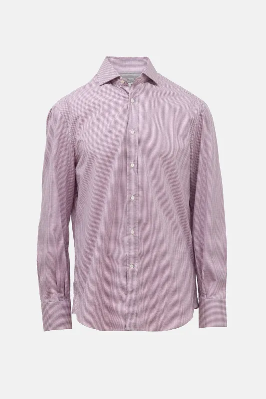 Gingham Basic Fit Shirt made by Brunello Cucinelli