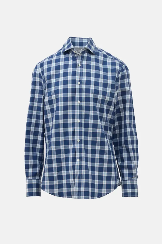 Plaid Slim Fit Shirt made by Brunello Cucinelli