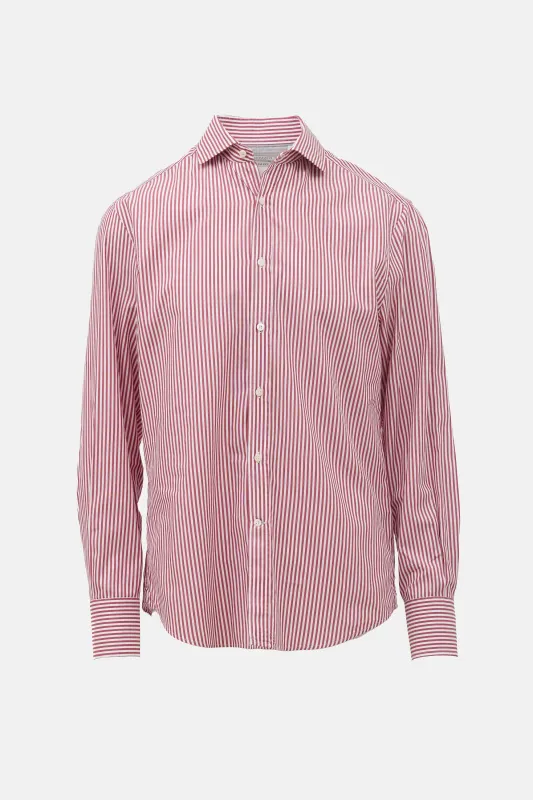 Stripe Slim Fit Shirt made by Brunello Cucinelli