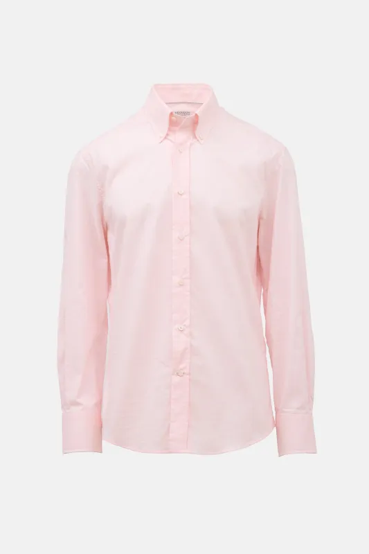Slim Fit Button Down Shirt made by Brunello Cucinelli