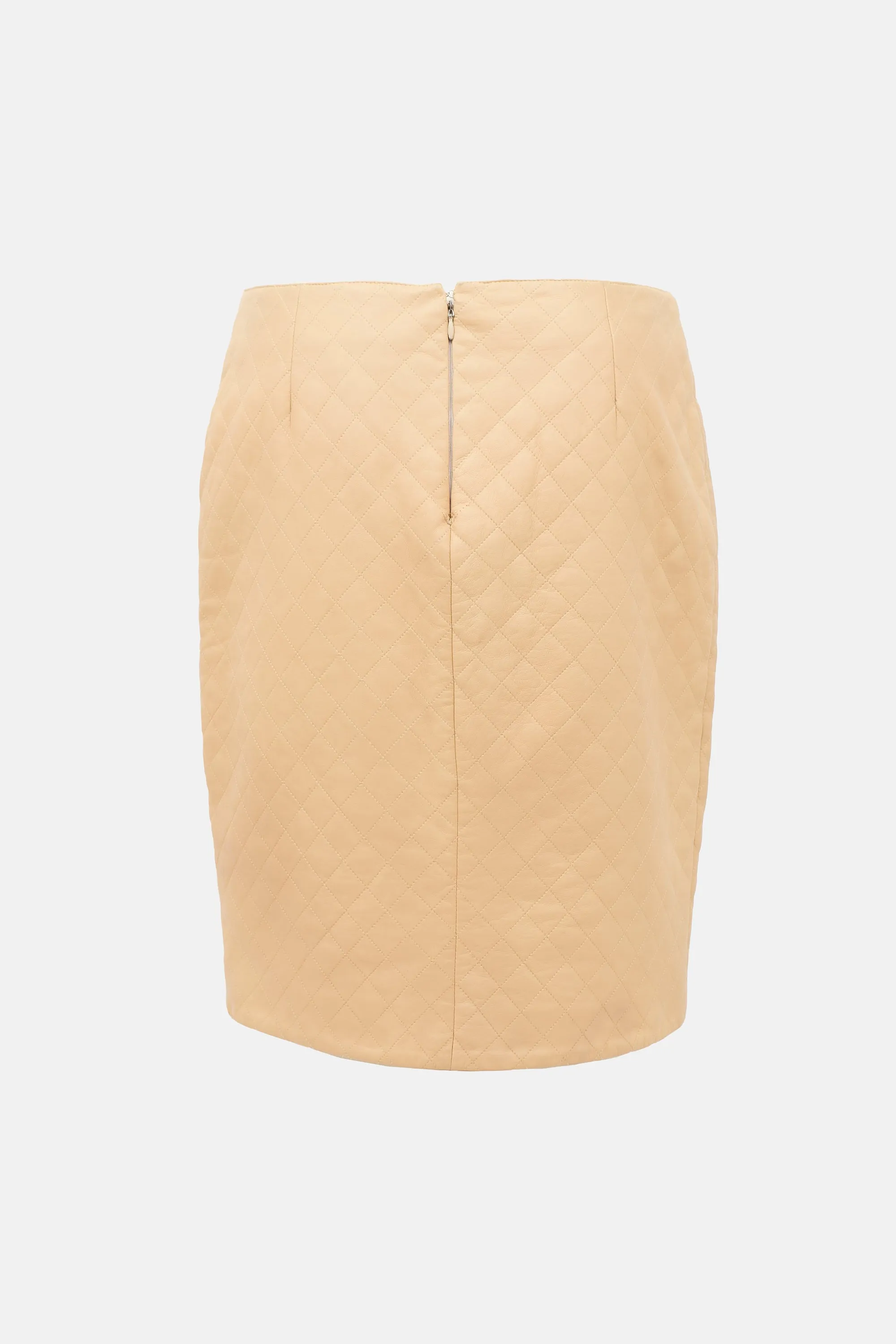 FW 2005 Quilted Leather Skirt sold by VSP Consignment product image thumbnail 2
