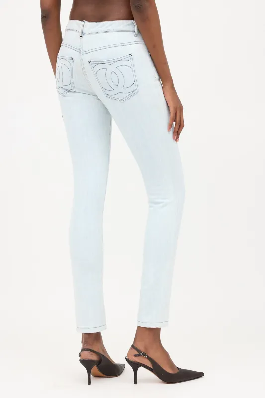 CC Slim Leg Jeans made by Chanel