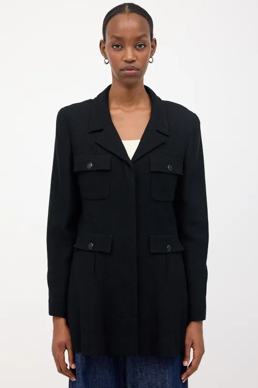 SS 2002 Wool Four Pocket Jacket made by Chanel