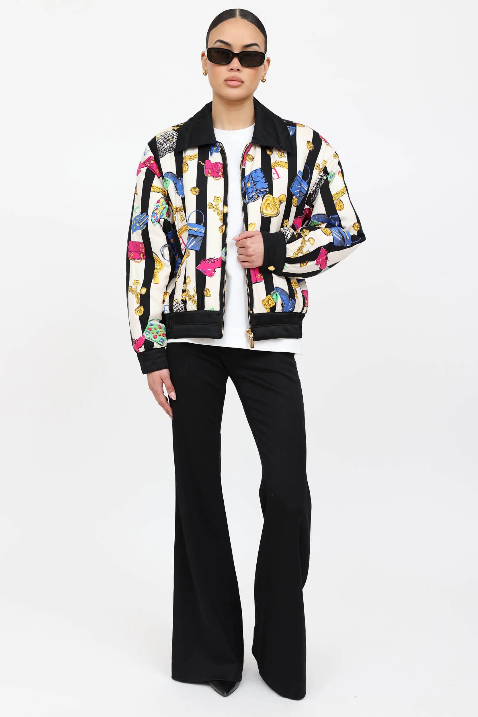 90's Silk Printed Bomber Jacket sold by VSP Consignment product image thumbnail 5