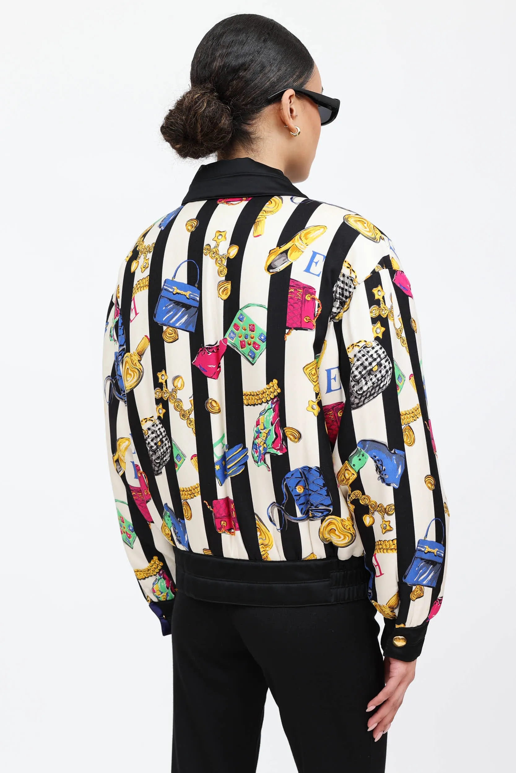90's Silk Printed Bomber Jacket sold by VSP Consignment product image thumbnail 4
