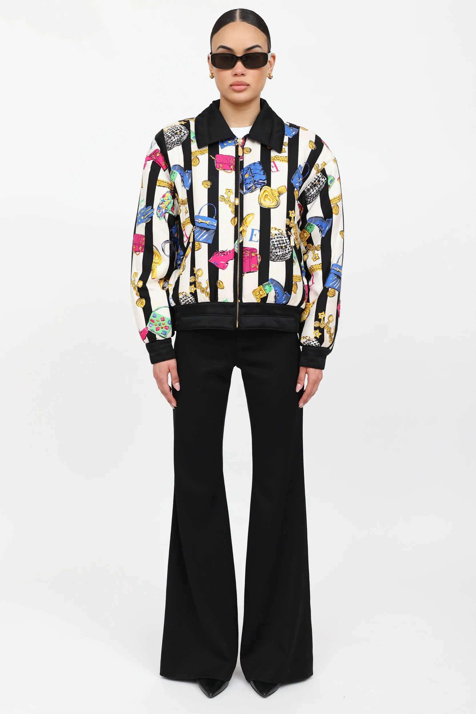 90's Silk Printed Bomber Jacket sold by VSP Consignment product image thumbnail 2