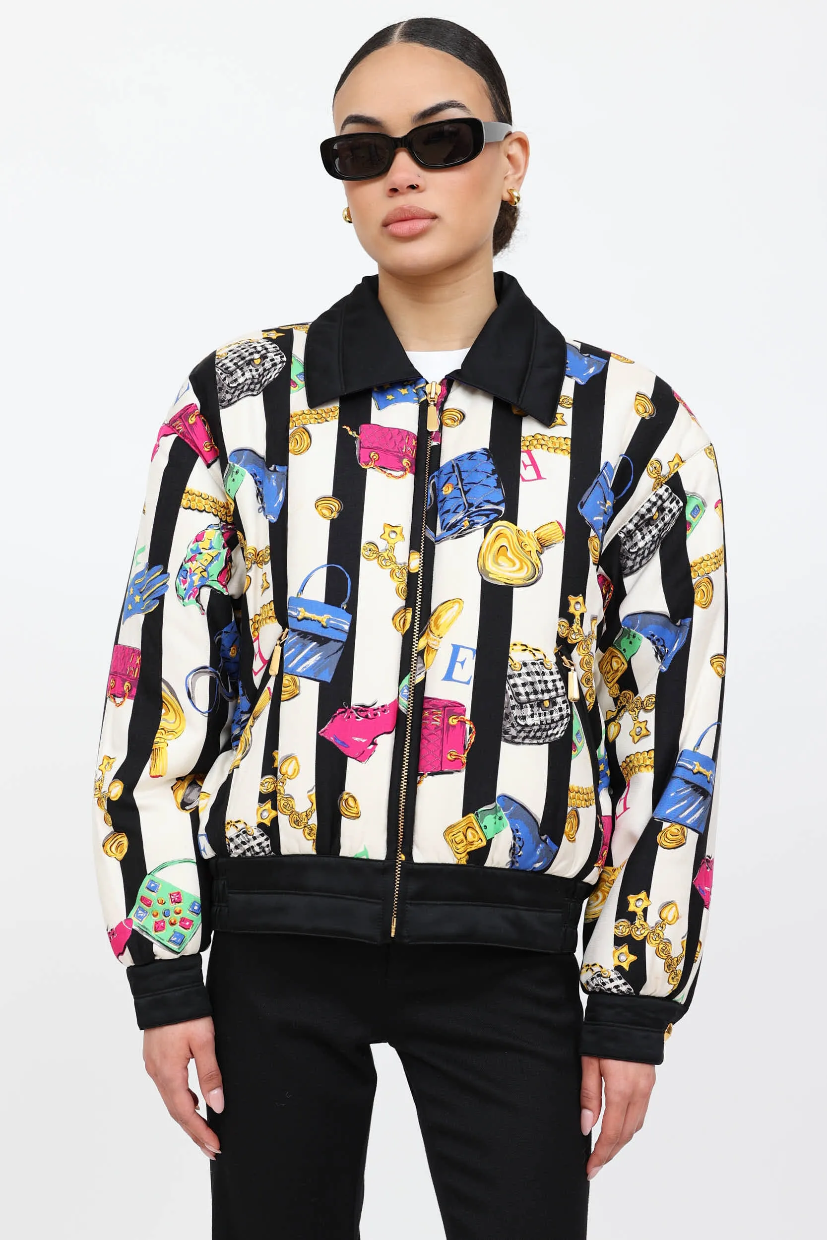 90's Silk Printed Bomber Jacket sold by VSP Consignment