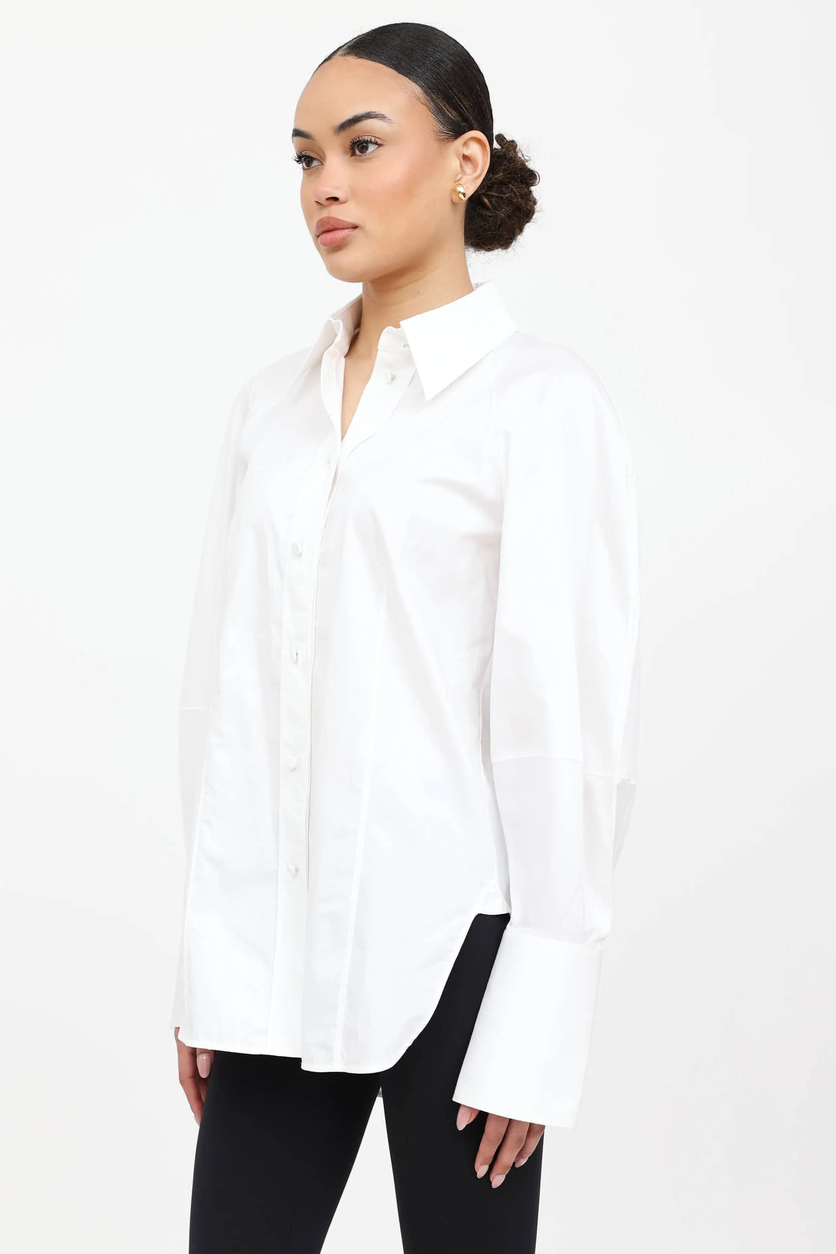 Cotton Button Up Shirt sold by VSP Consignment product image thumbnail 3