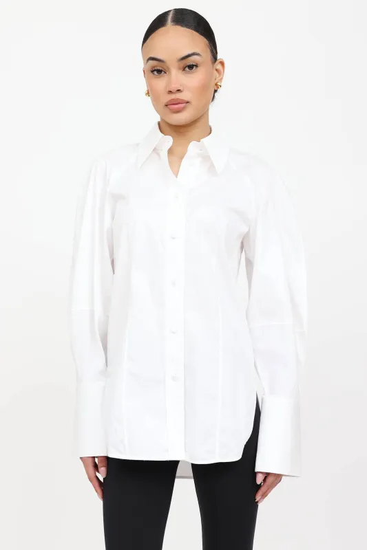 Cotton Button Up Shirt made by KHAITE