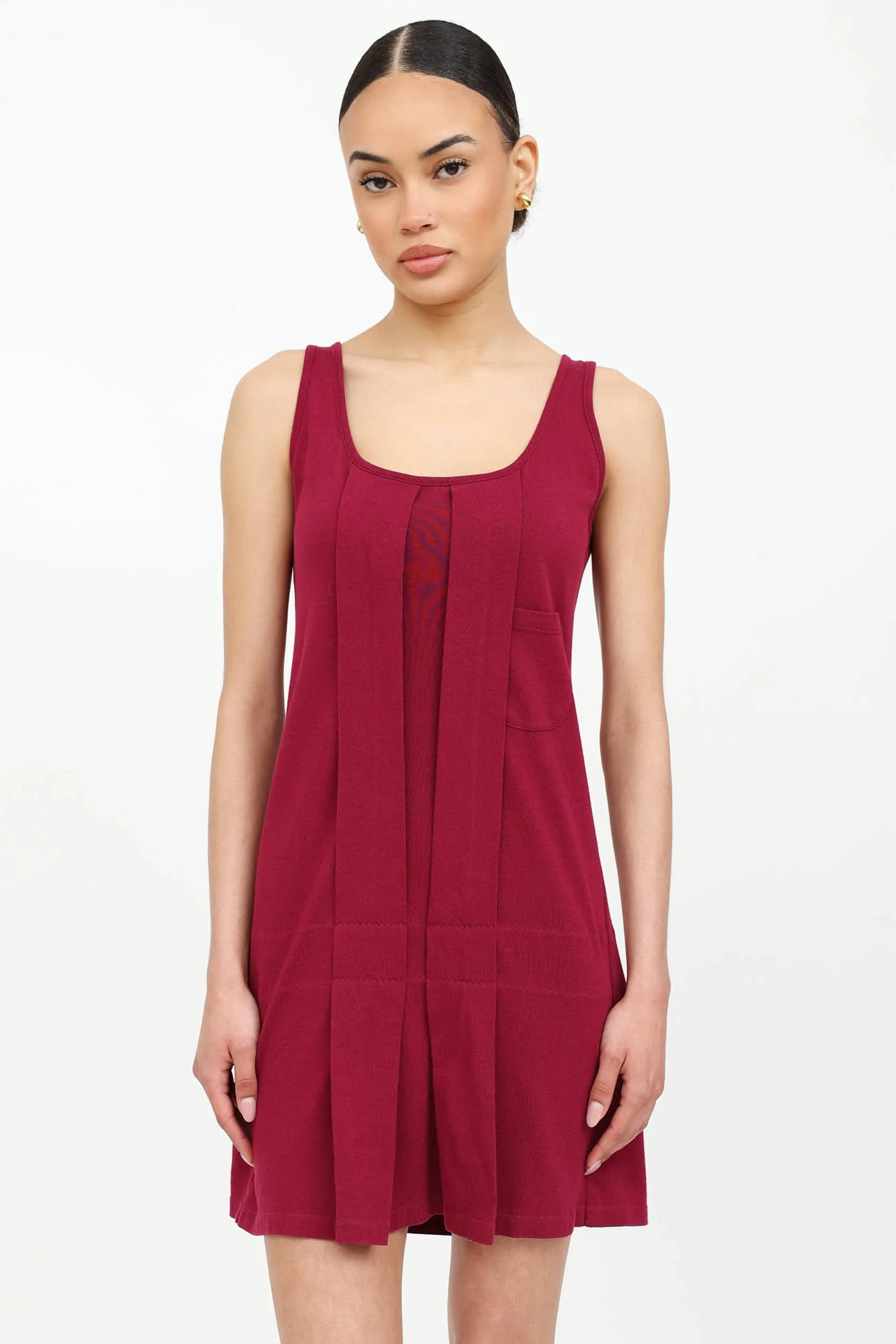 Pleated Sleeveless Dress sold by VSP Consignment product image thumbnail 2