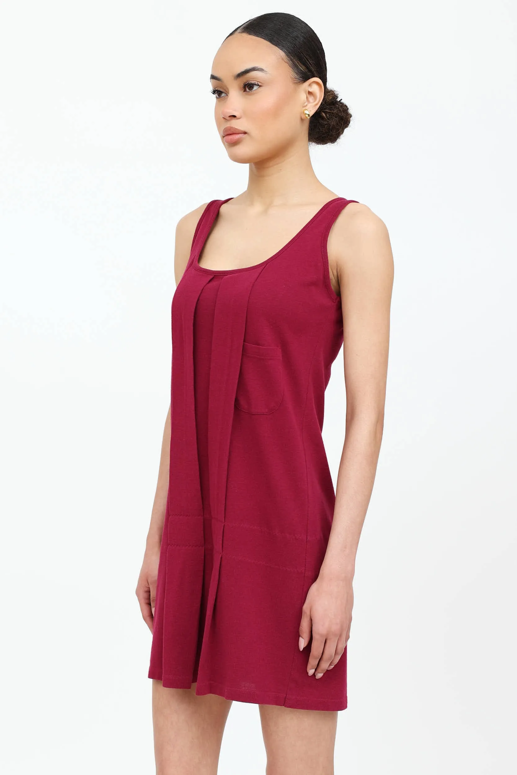 Pleated Sleeveless Dress sold by VSP Consignment product image thumbnail 3