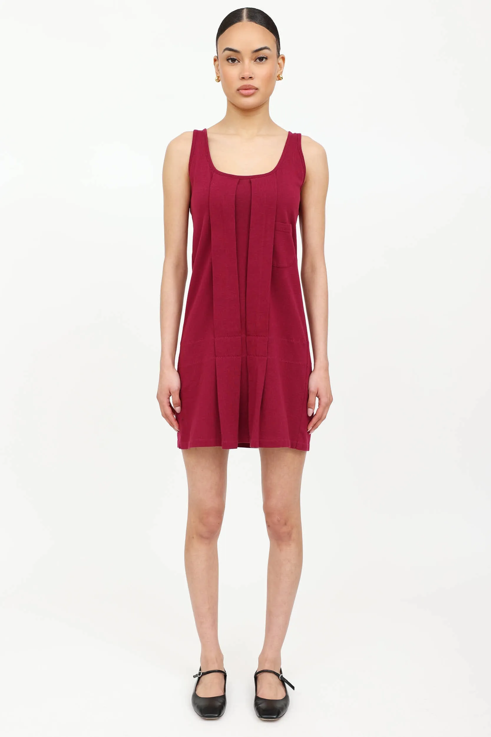 Pleated Sleeveless Dress sold by VSP Consignment product image thumbnail 5