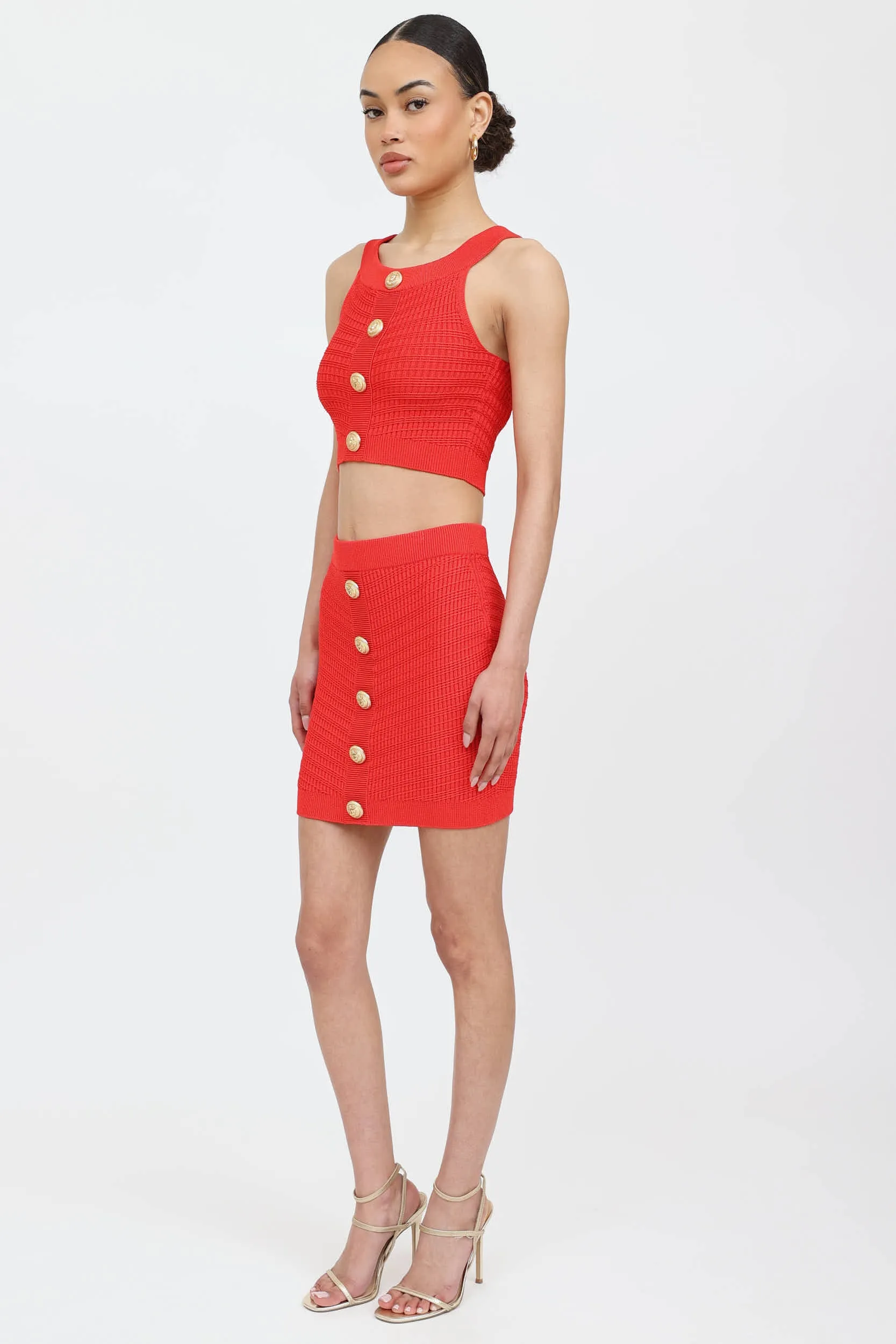 Knit Button Skirt sold by VSP Consignment product image thumbnail 3