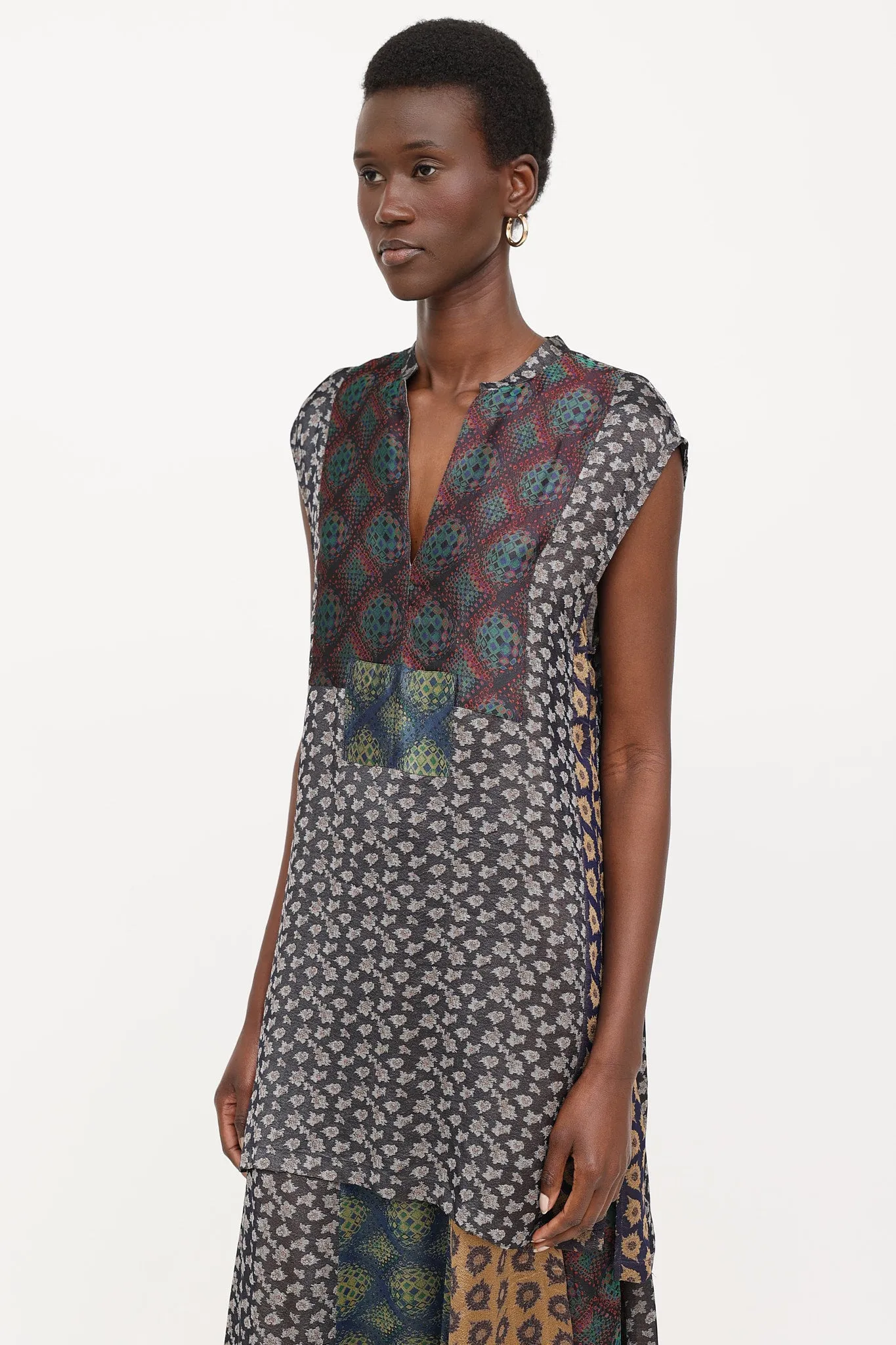 Brocade Patterned Top sold by VSP Consignment product image thumbnail 3