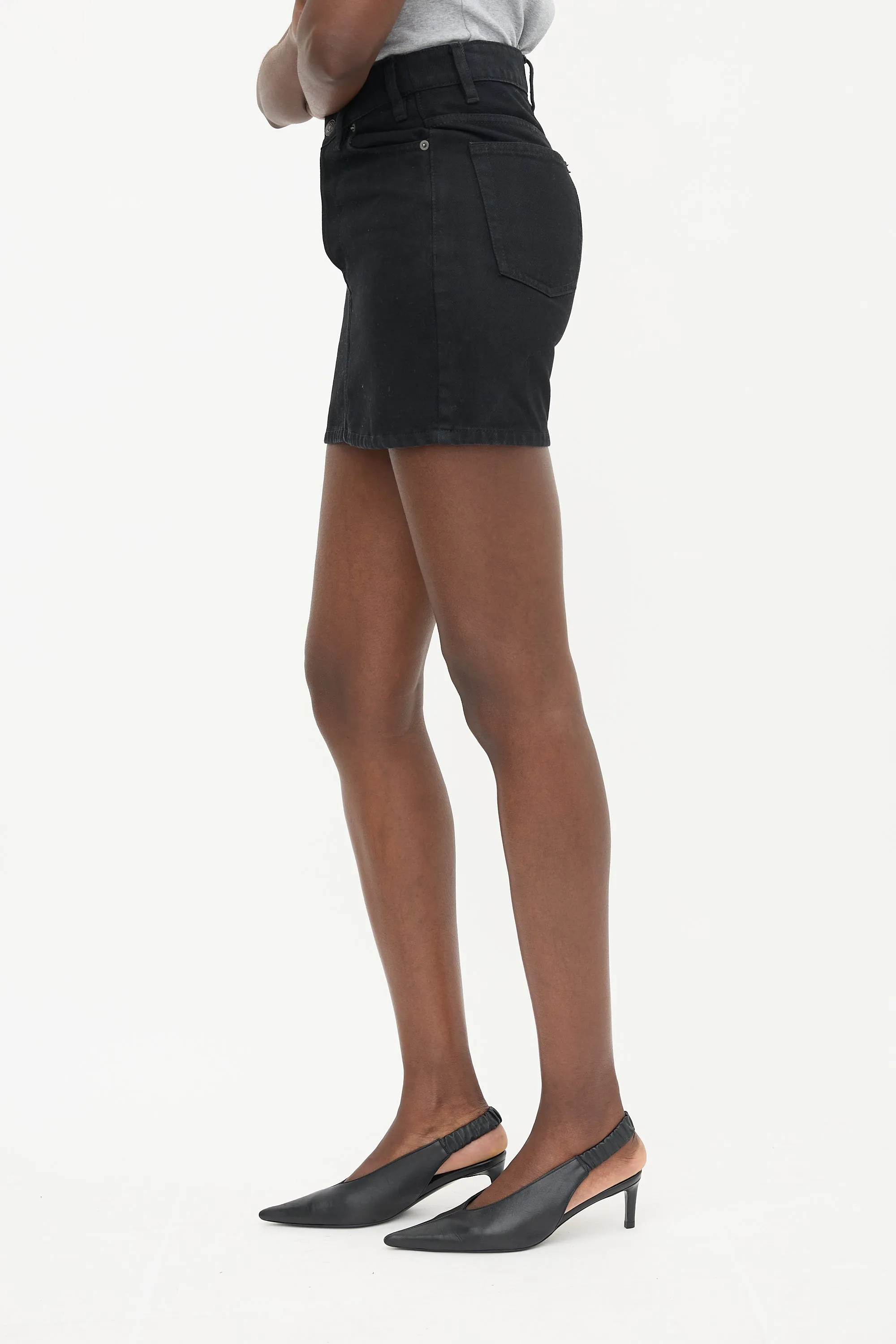 2018 Denim Mini Skirt sold by VSP Consignment product image thumbnail 2