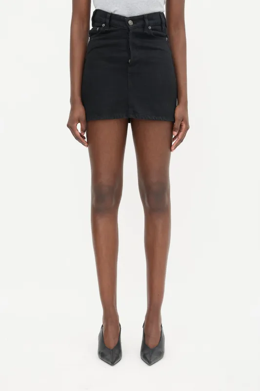 2018 Denim Mini Skirt made by Balenciaga