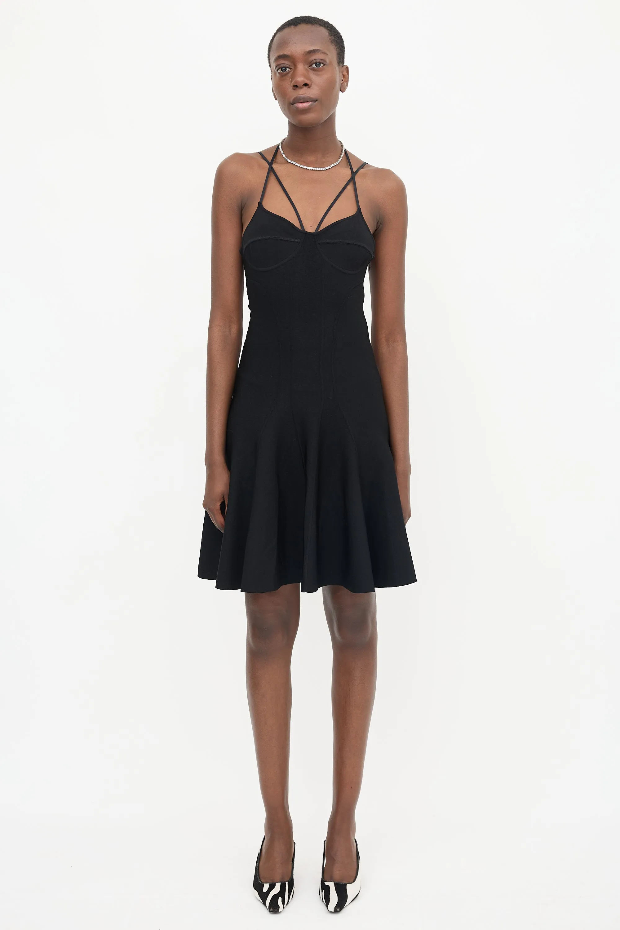 Knit Flared Dress sold by VSP Consignment product image thumbnail 2