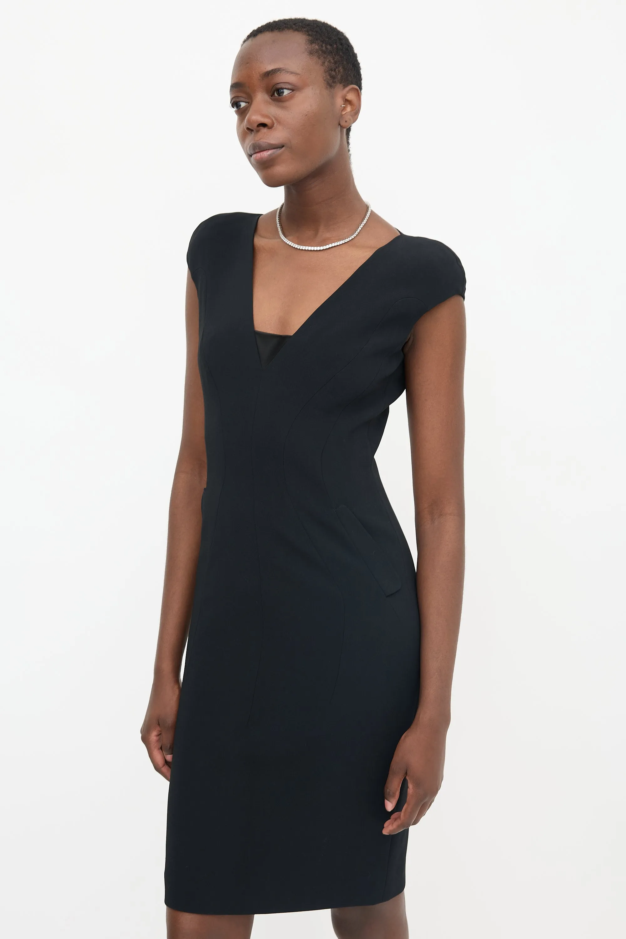 Crepe Sheath Dress sold by VSP Consignment product image thumbnail 3