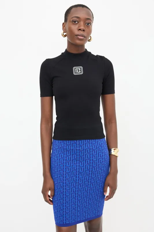 Embroidered Retro PB T-Shirt made by Balmain