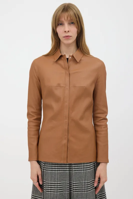 FW 2006 Leather Shirt made by Dior