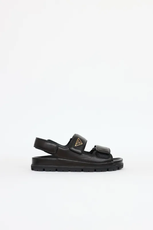 Leather Padded Sandal made by Prada