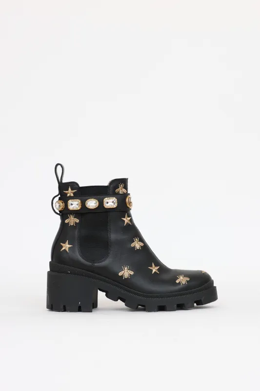Bee Star Ankle Boot made by Gucci