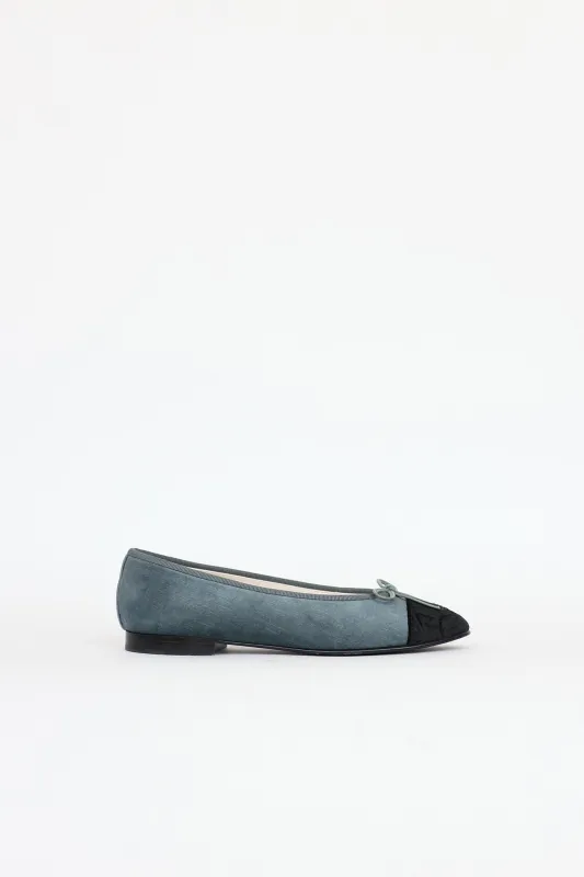 24A Velvet CC Flat made by Chanel