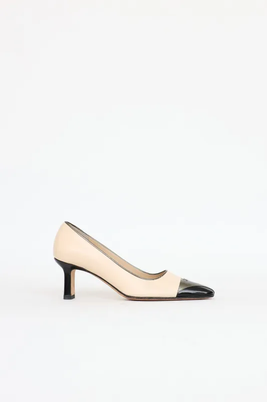 Cap Toe CC Pump made by Chanel