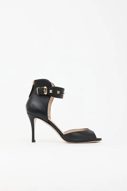 Leather Rockstud Sandal made by Valentino