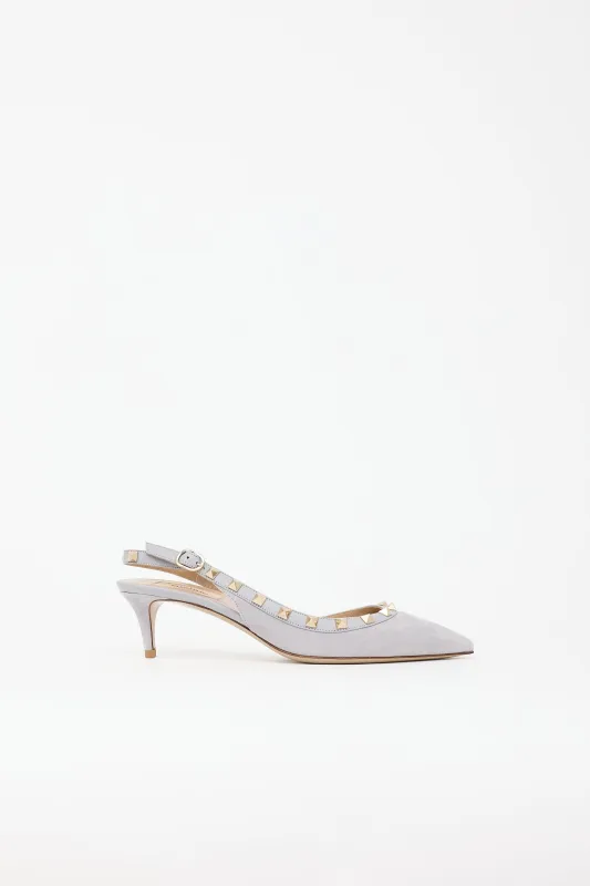 Suede Rockstud Heel made by Valentino