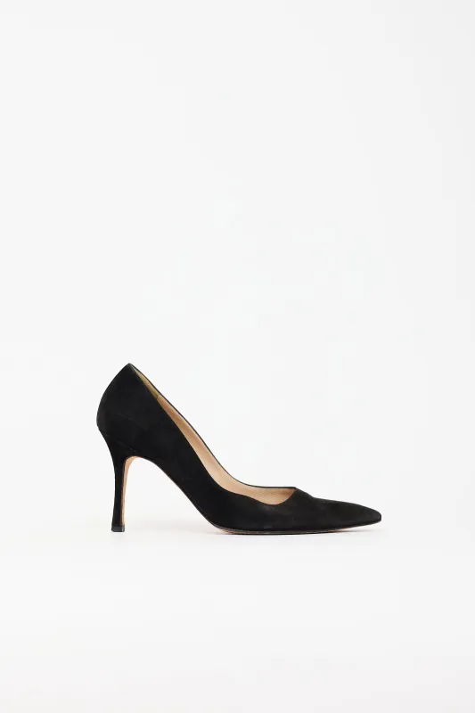 Suede BB Pump made by Manolo Blahnik