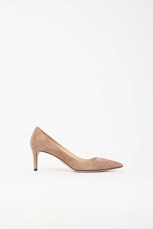 Suede Pointed Pump made by Prada